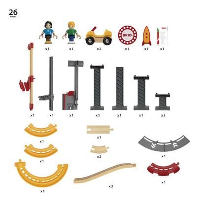 BRIO ブリオ］レールウェイセット ローラーコースターセット - 木の