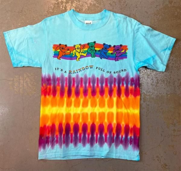 Grateful Dead - 'Rainbow Full Of Sound' 1990's Tie-Dye T-shirt