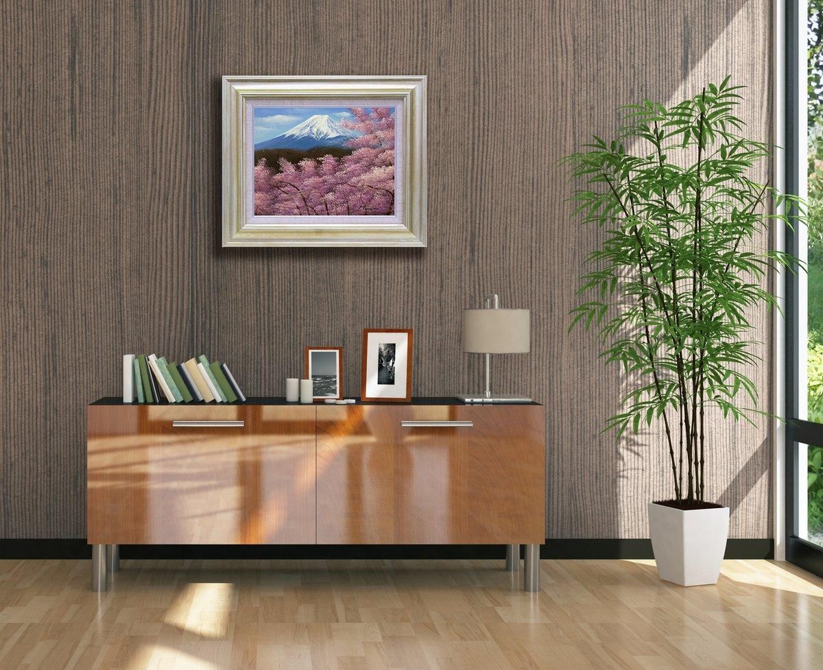 手描き油絵】木村 咲 黄色い小花 F6 画家本人手描き絵画/額入り 絵画