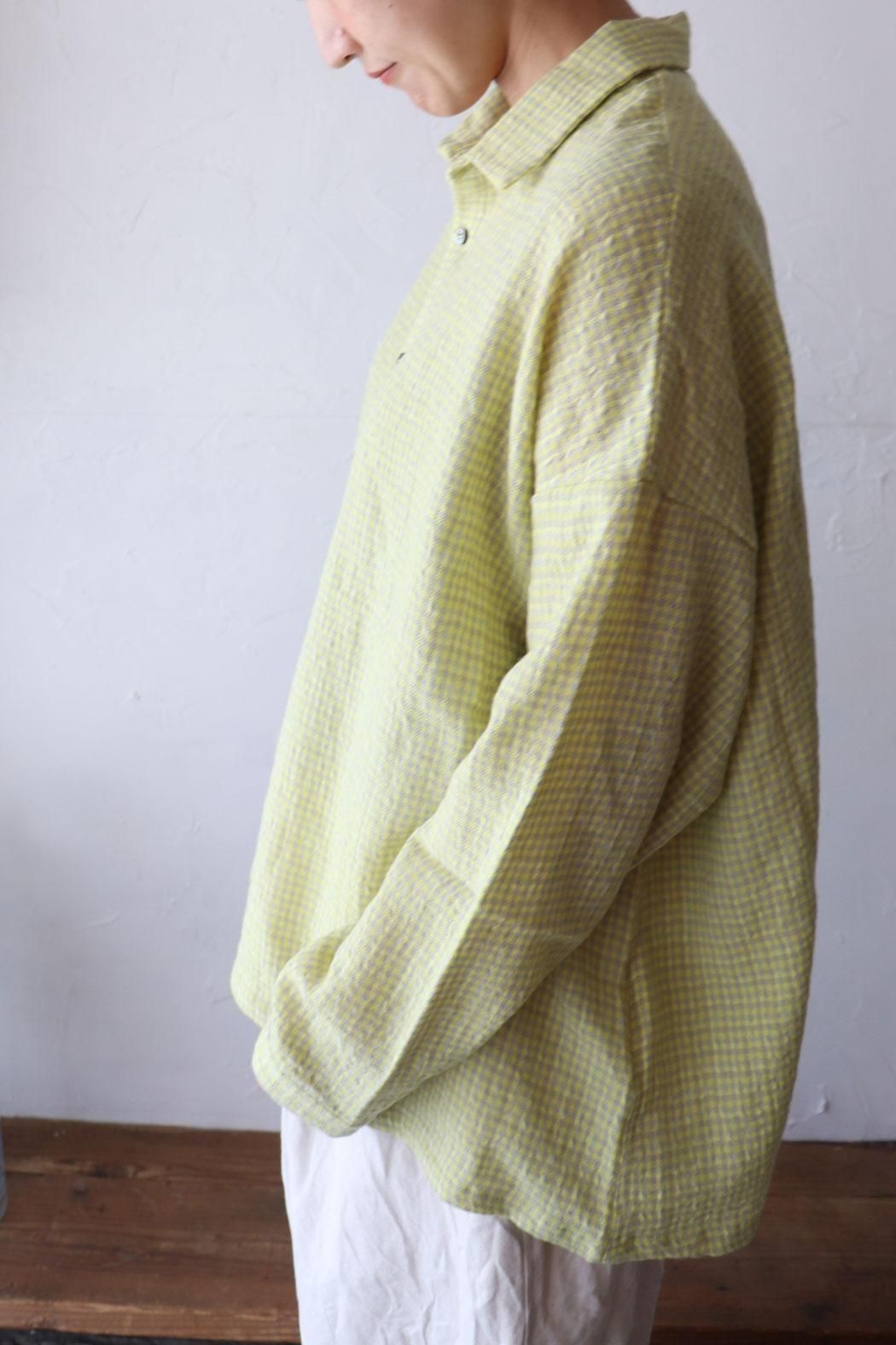 SALE＊【ichi Antiquite's】GINGHAM SHIRT | 繊細なウールガーゼが季節