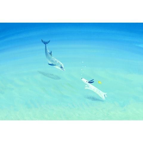 アートグラフ【ジェイクとドルフィン】太子サイズ - 葉祥明美術館公式