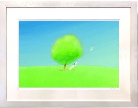 アートグラフ【ジェイクと空気の精】特大サイズ - 葉祥明美術館公式