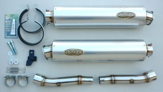 ZZR1200 OUTEX.R-SA ステンレスセンター、アルミサイレンサー