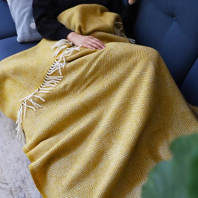 クリッパン｜ウール スロー ブランケット［グースアイ］シングル