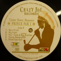 Prince Far I / Under Heavy Manners - 西新宿レゲエショップナット