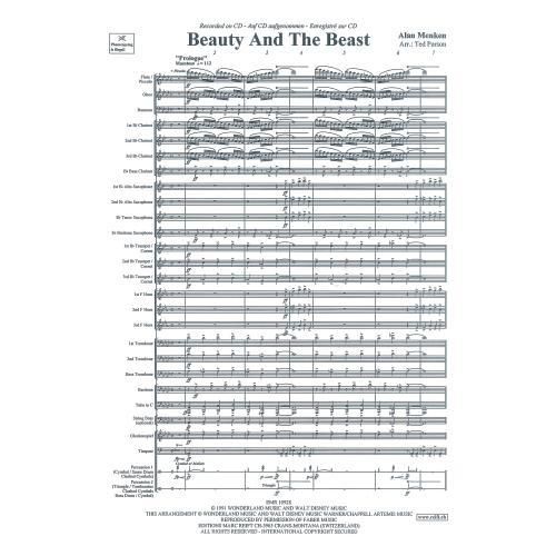 吹奏楽/輸入譜】 美女と野獣（アラン・メンケン/テッド・パーソン）