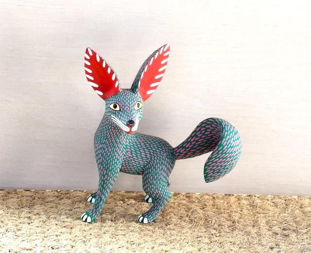 オアハカンウッドカーヴィング ヒメネス 木彫り人形 オアハカの動物