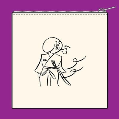 □桃屋敷そうすけポーチ（直筆サインミニ色紙付き） - 坂本商店 web Market