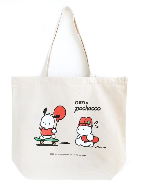 nsn x ポチャッコ キャンバストート 【FEWMANY x SANRIO CHARACTERS