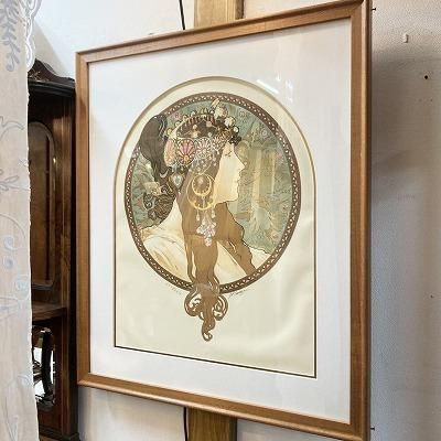 アルフォンス・ミュシャ ＜ビザンチン風の髪飾り / ブルネット