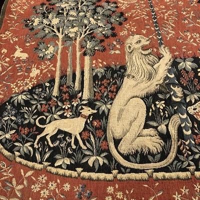 貴婦人と一角獣 ゴブラン織りのタペストリー-アンティークマーケット吹上