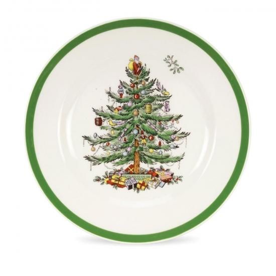 スポード Spode クリスマス・ツリー サラダプレート 4枚セット Set of
