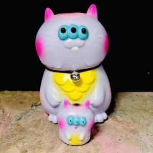 シンカームキャット】きゃんぺい、きゃんた（パステルパープル