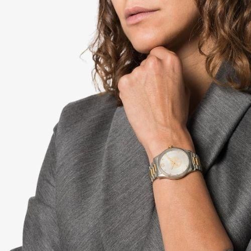 グッチ 時計 レディース G-タイムレス YA1264074 シルバー×ツートン