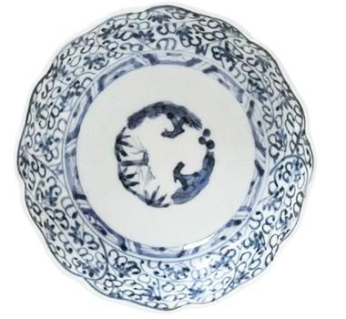 みじん唐草なます皿 - 利助蔵