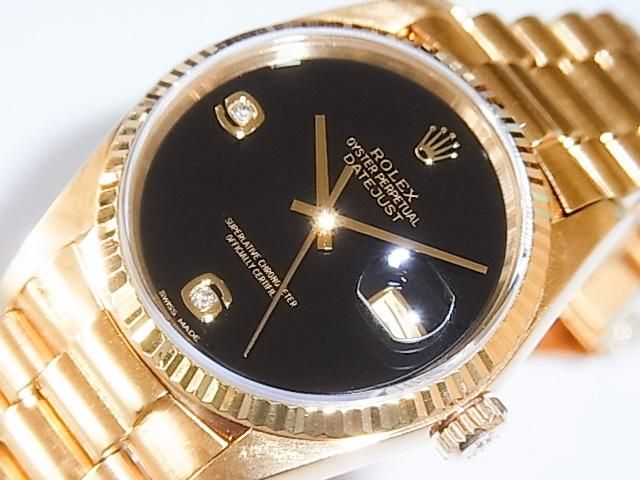 ロレックス デイトジャスト Ref.16018 YG オニキス2BR - 福岡天神