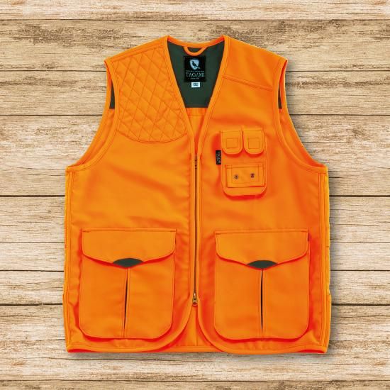 オレンジ布ベスト - ハンティングウェア・シューティングウェアの