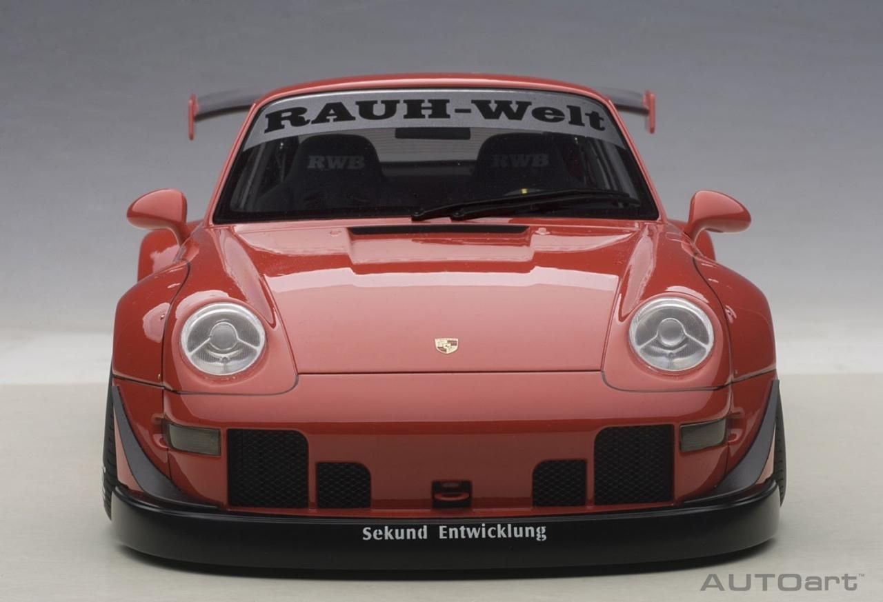 AUTOart 1/18 RWB 993 (レッド/ガンメタ・ホイール) 完成品 - AOYAMA PITIN