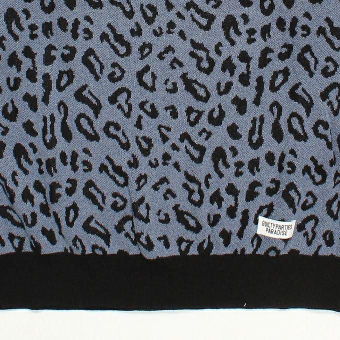 WACKO MARIA/ワコマリア/LEOPARD JACQUARD KNIT POLO SHIRT/レオパード