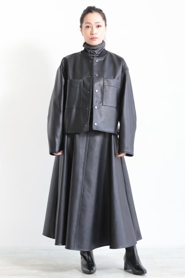 uncrave(アンクレイヴ) ウォッシャブルエコレザー スカート - YAMAROKU