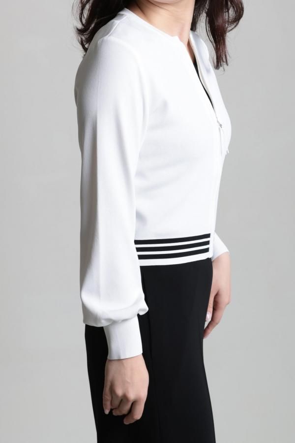 BORDERS at BALCONY(ボーダーズアットバルコニー) RAYON KNIT CARDIGAN