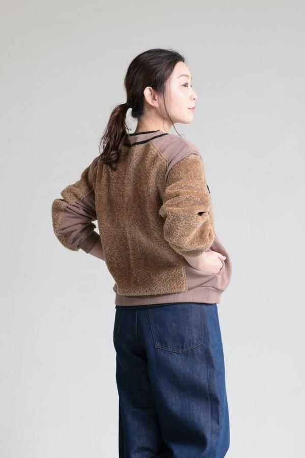 MUVEIL(ミュベール) 裏毛ボアブルゾン - YAMAROKU（ヤマロク