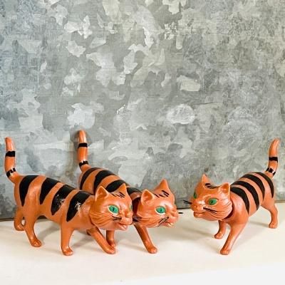 BREBA 】ボビングアニマル ドイツ製首振り人形|歩きネコ 茶トラ猫 - La