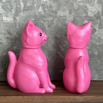 ドイツ製首振り人形 Bobbing Animals ｜お座り猫 Pink（ピンク猫）- La