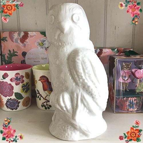 ナタリー・レテ】ヴェイス・ビッグ・オウル フクロウの花瓶