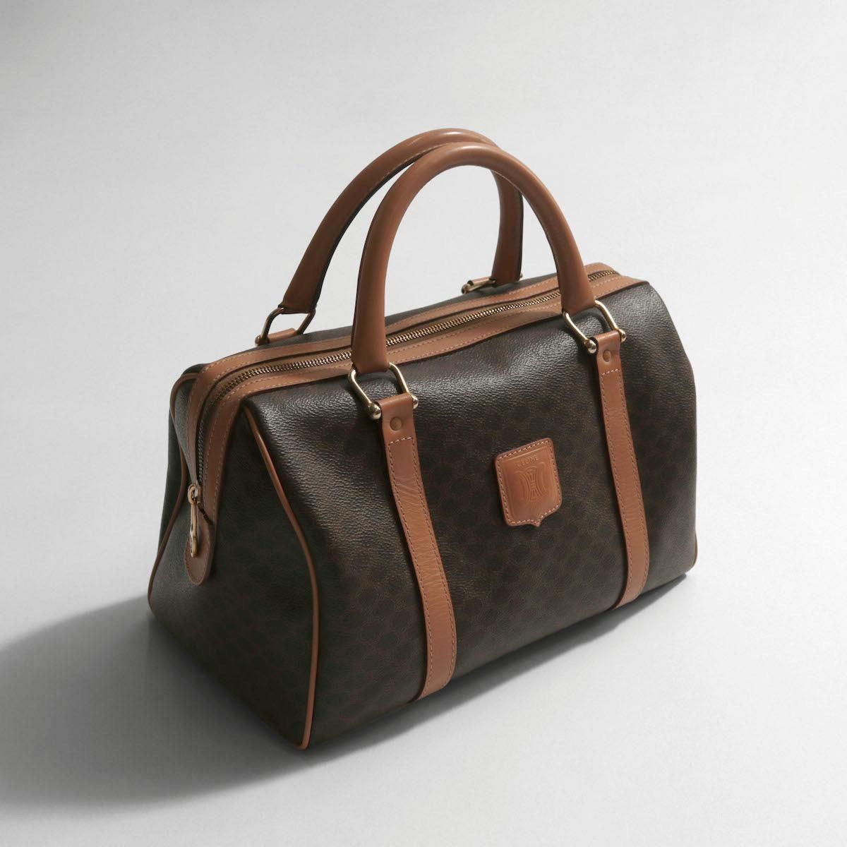 レディース] ヴィンテージ セリーヌ マカダム柄 ミニボストンバッグ