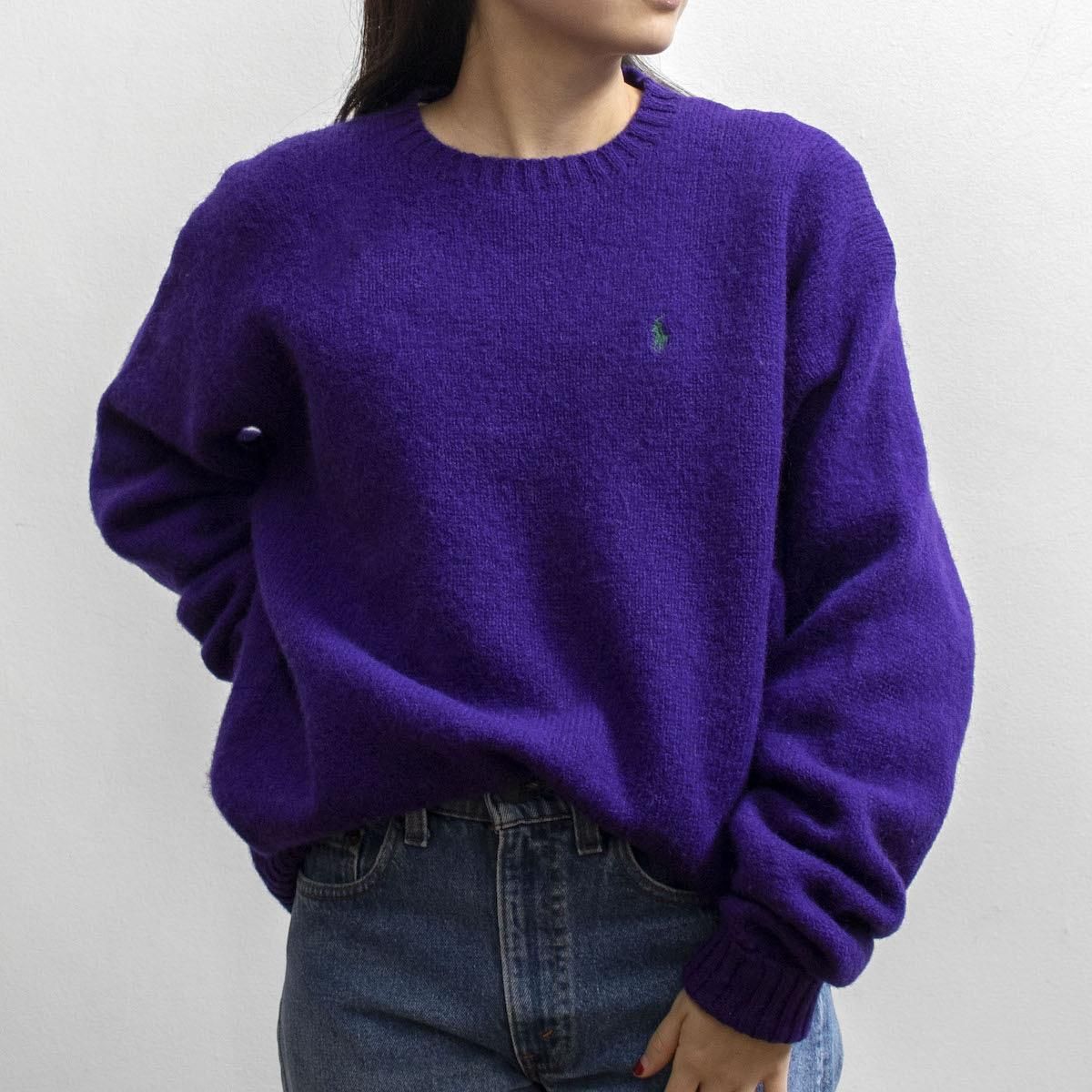 レディース] 1990s ラルフローレン ビッグサイズ ニット シャギー