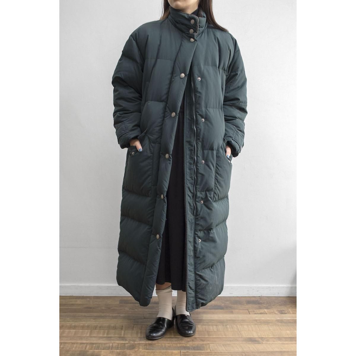 レディース] 1990s エディバウアー ロング ダウンコート フード付き