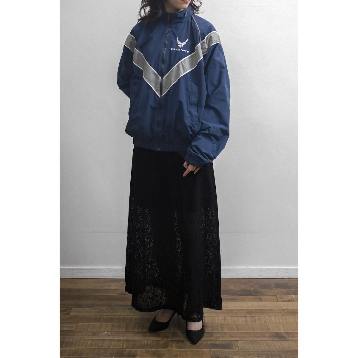 レディース] U.S.AIR FORCE トレーニングジャケット ナイロン ネイビー