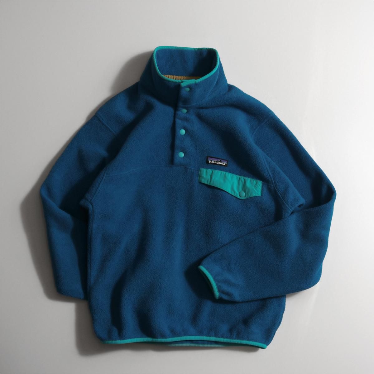 レディース] パタゴニア スナップT フリース プルオーバー ブルー