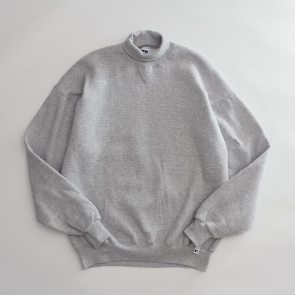 90's USA製 ラッセル タートルネック スウェット グレー [RUSSELL