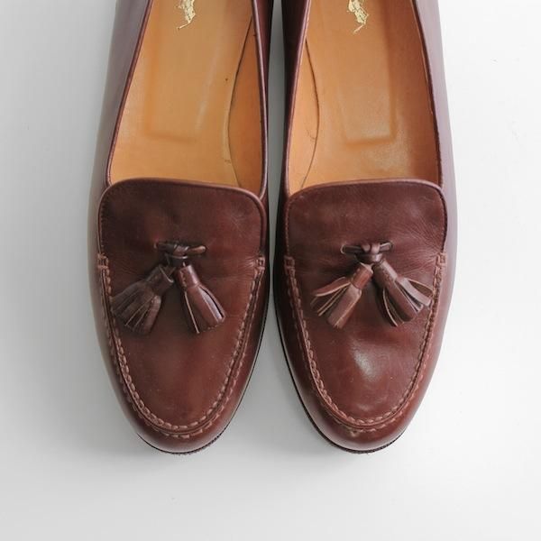 レディース] イタリー製 ラルフローレン タッセルローファー ブラウン