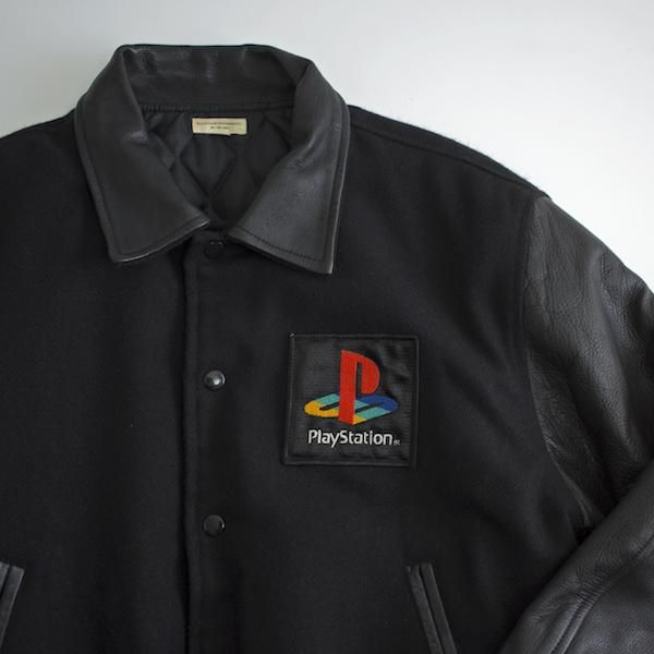SONY] 90's ソニー プレイステーション ロゴ入りスタジャン
