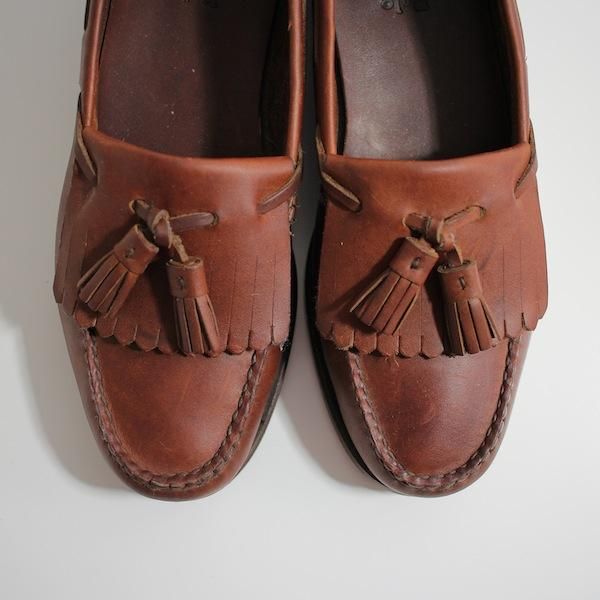 ラルフローレン タッセルローファー オイルドレザー キルト付き US8 1