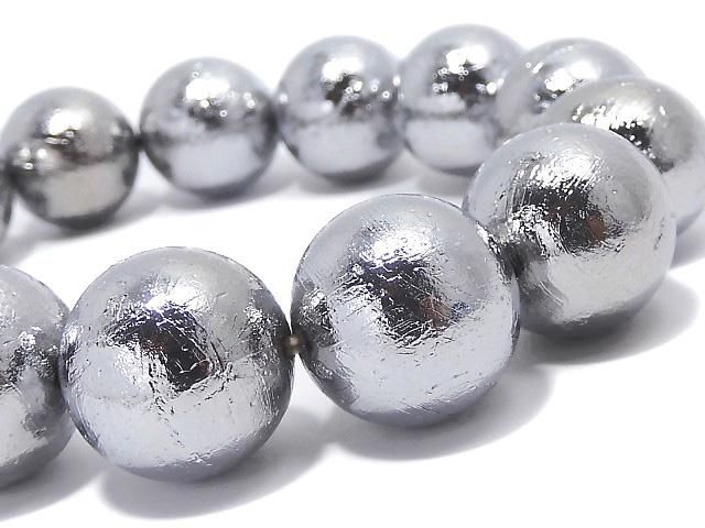 動画】【1点もの】メテオライト(アルタイ隕石) ラウンド15.5mm 1連