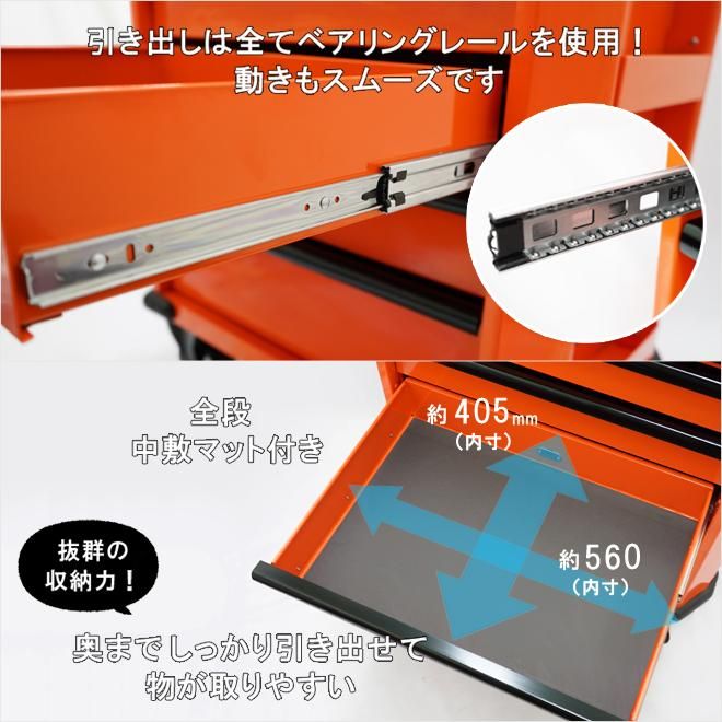 ローラーキャビネット 7段 | 工具収納ボックス - キカイヤ/工具の