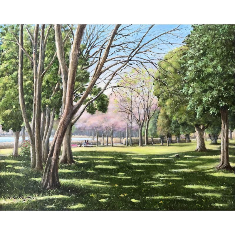 中島裕司 「休日」 油彩30号 額付き - 一枚の繪オンラインショップ