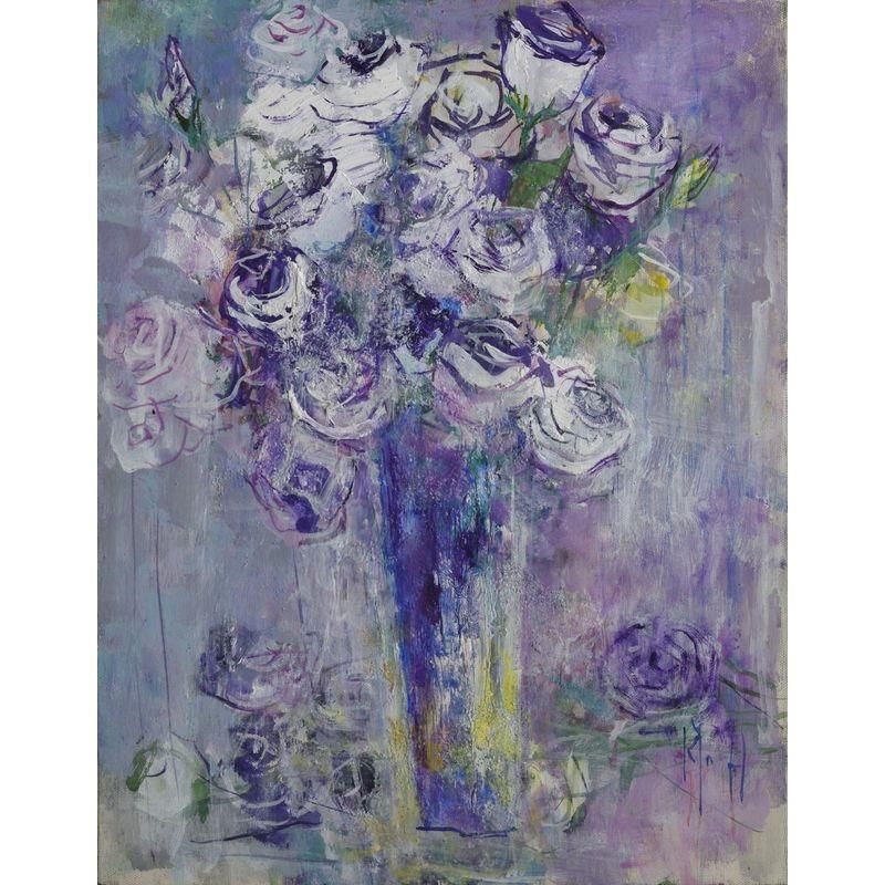 羽倉恭子 「白い風」 油彩6号 - 一枚の繪オンラインショップ