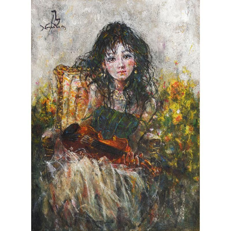 版画 鈴木 康雄画伯作品 20号 値下げ 版画 鈴木 康雄画伯作品 20号