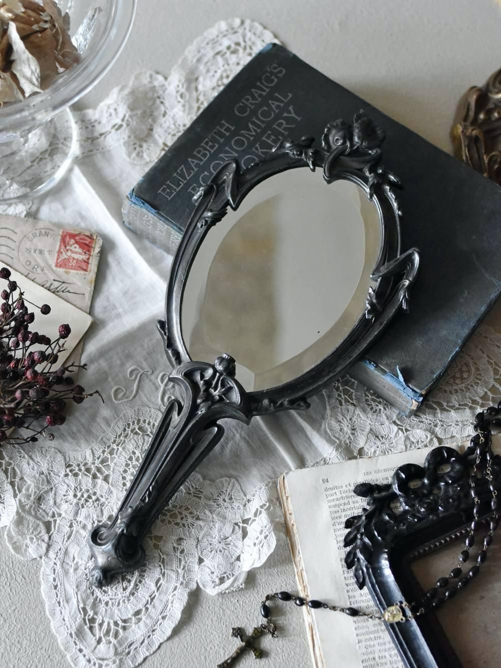 アンティーク手鏡.7 フランス アンティーク ハンドミラー