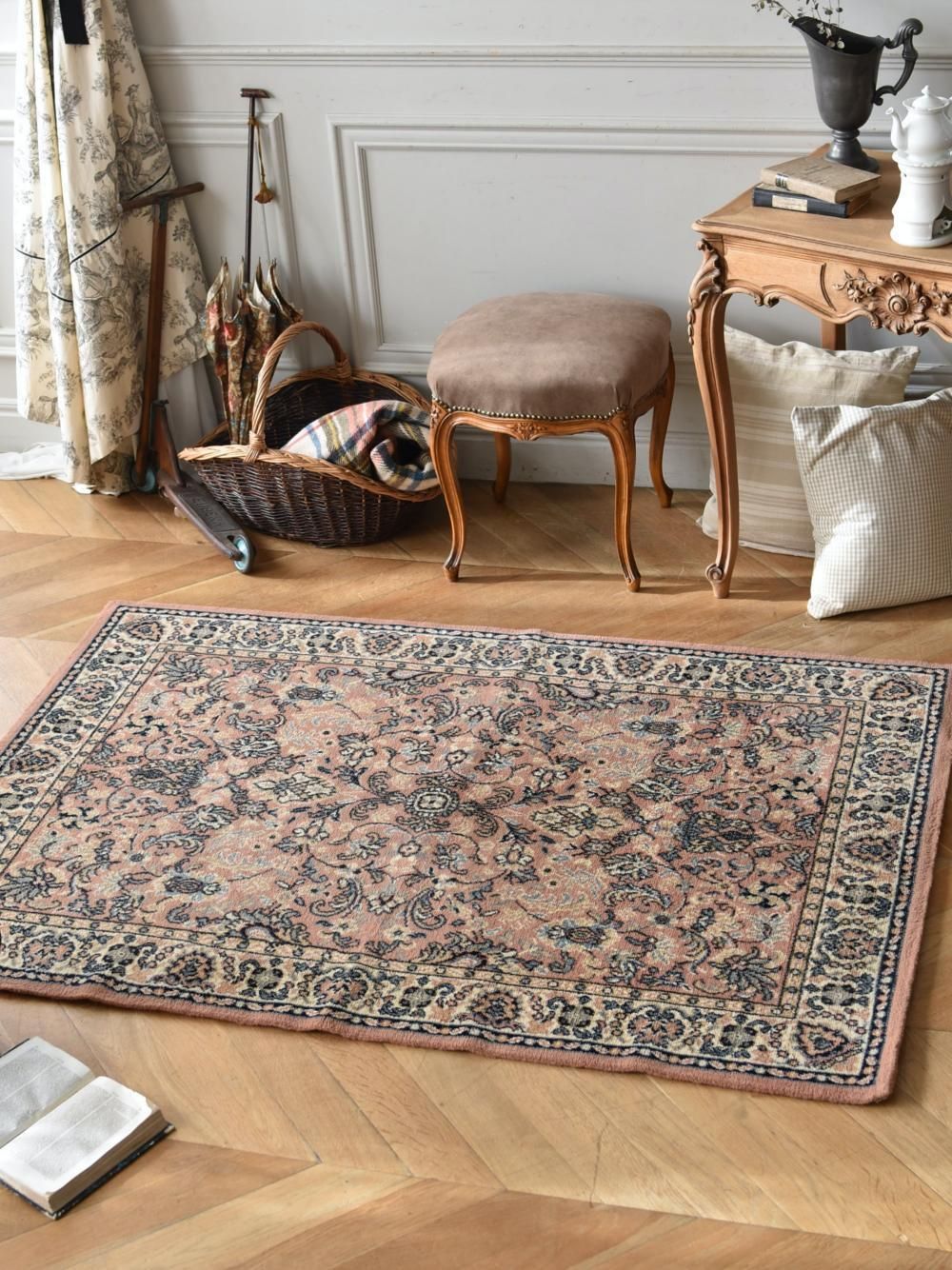 ヴィンテージラグ.82 トライバルラグ 部族絨毯 ボタニカル インテリア