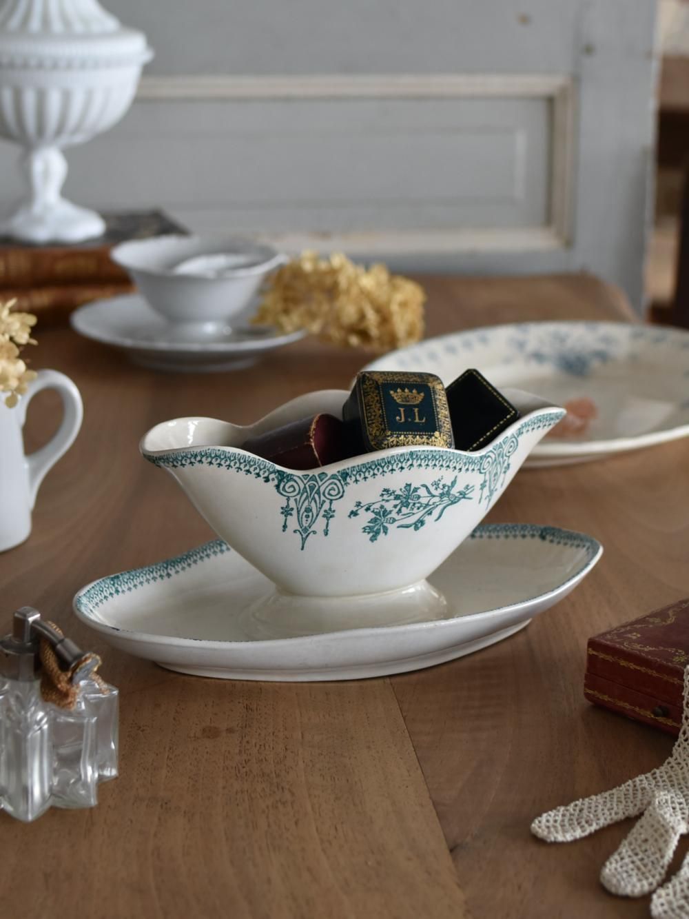 フランスアンティーク雑貨 フレンチ食器 ソーシエール.サンタマン