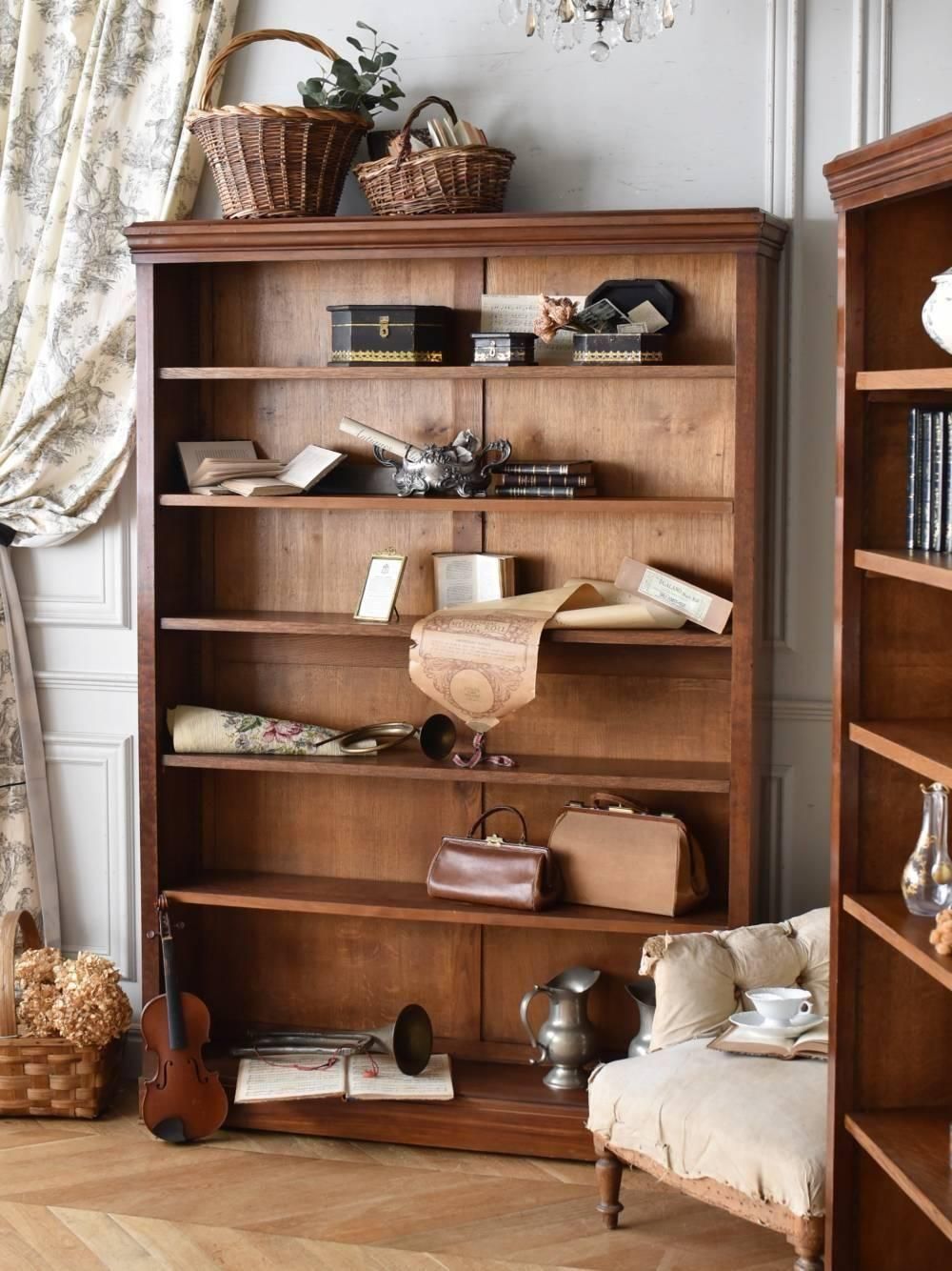 アンティークオープンシェルフ.2A フランスアンティーク家具 本棚 飾り棚