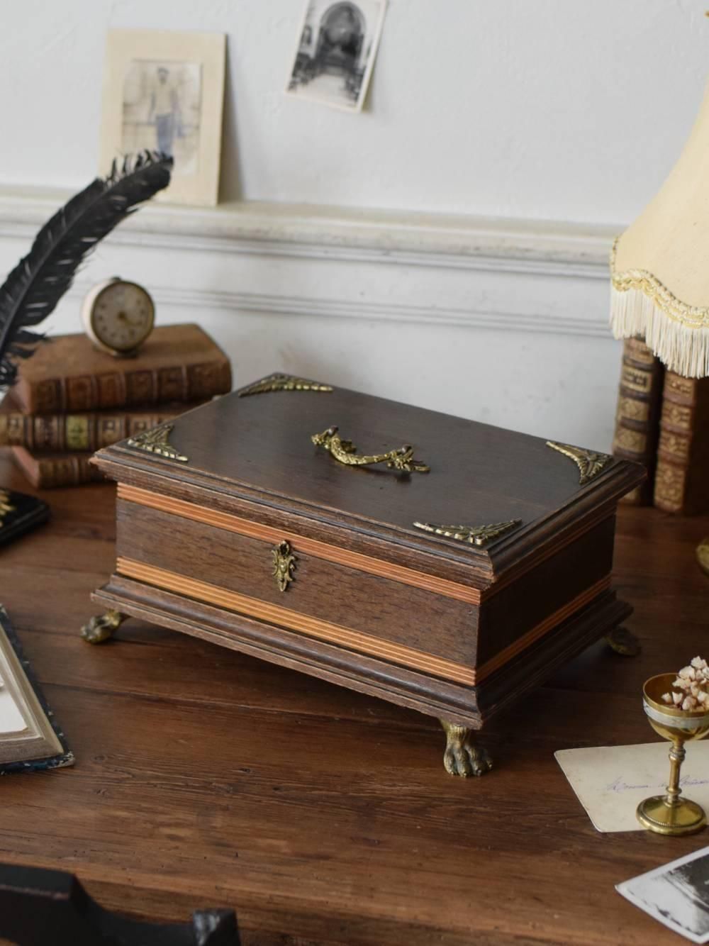 木製ジュエリーボックス.3 フランス アンティーク雑貨 小物入れ