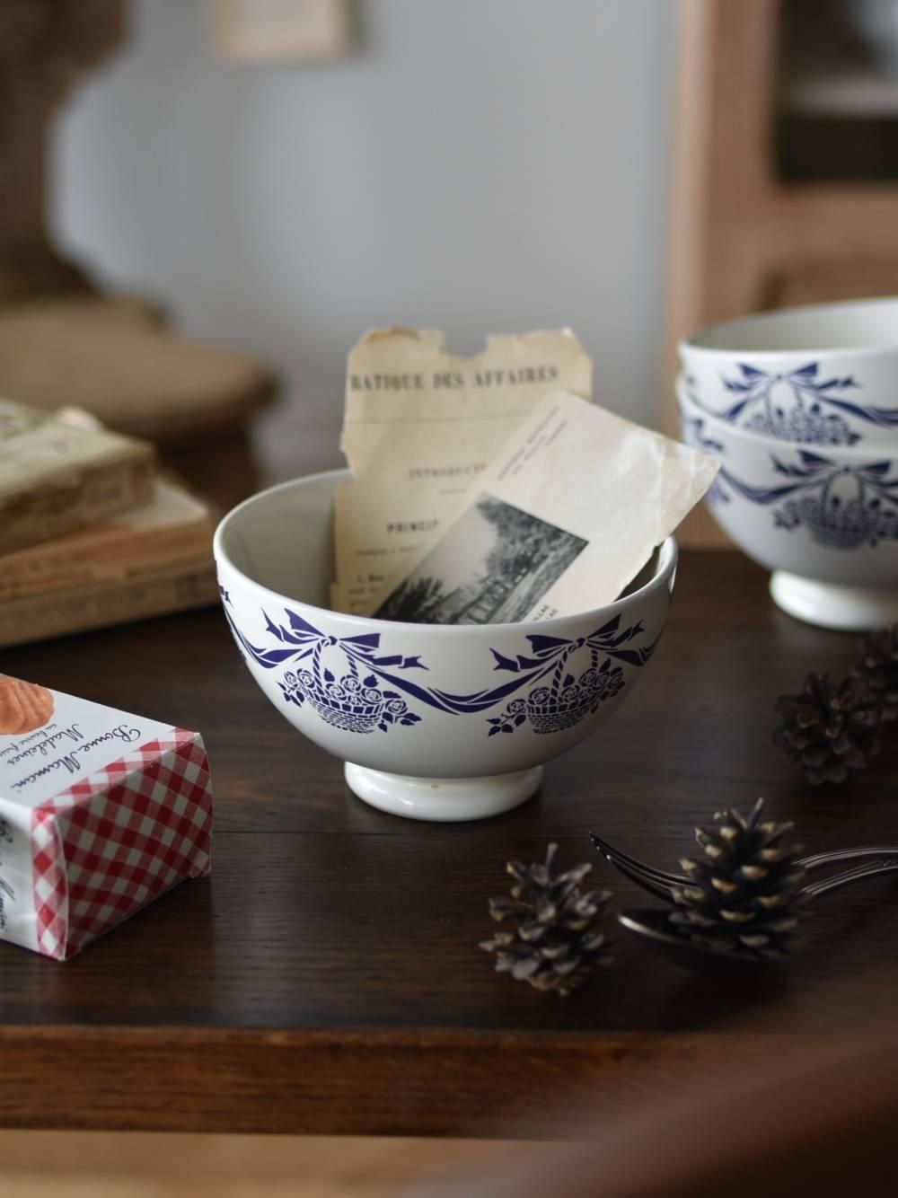 カフェオレボウル.4A フランスヴィンテージ食器 テーブルウェア ボウル