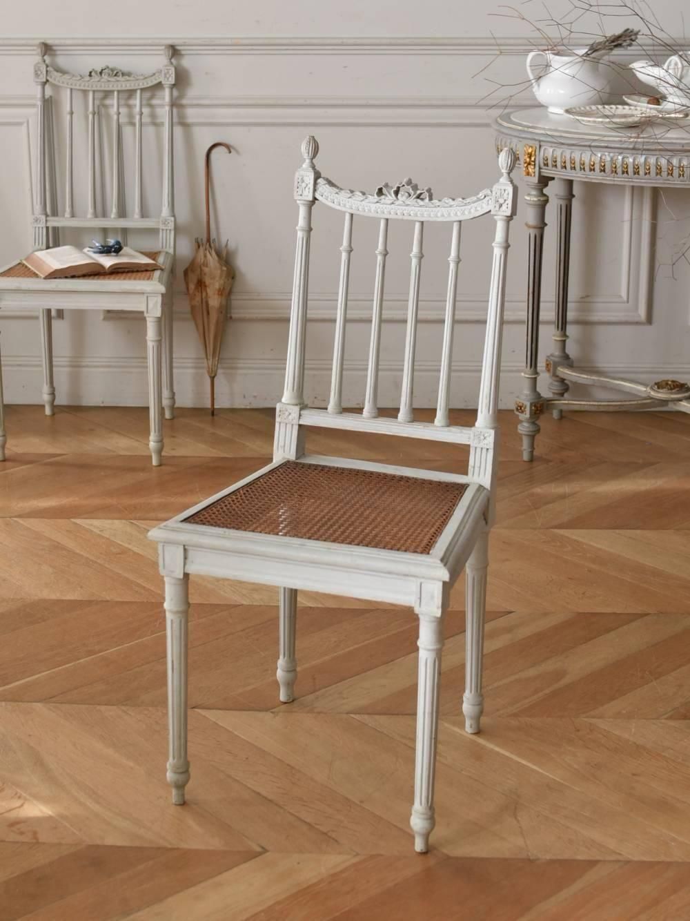 アンティークチェア.リボン27C フランスアンティーク家具 フレンチ